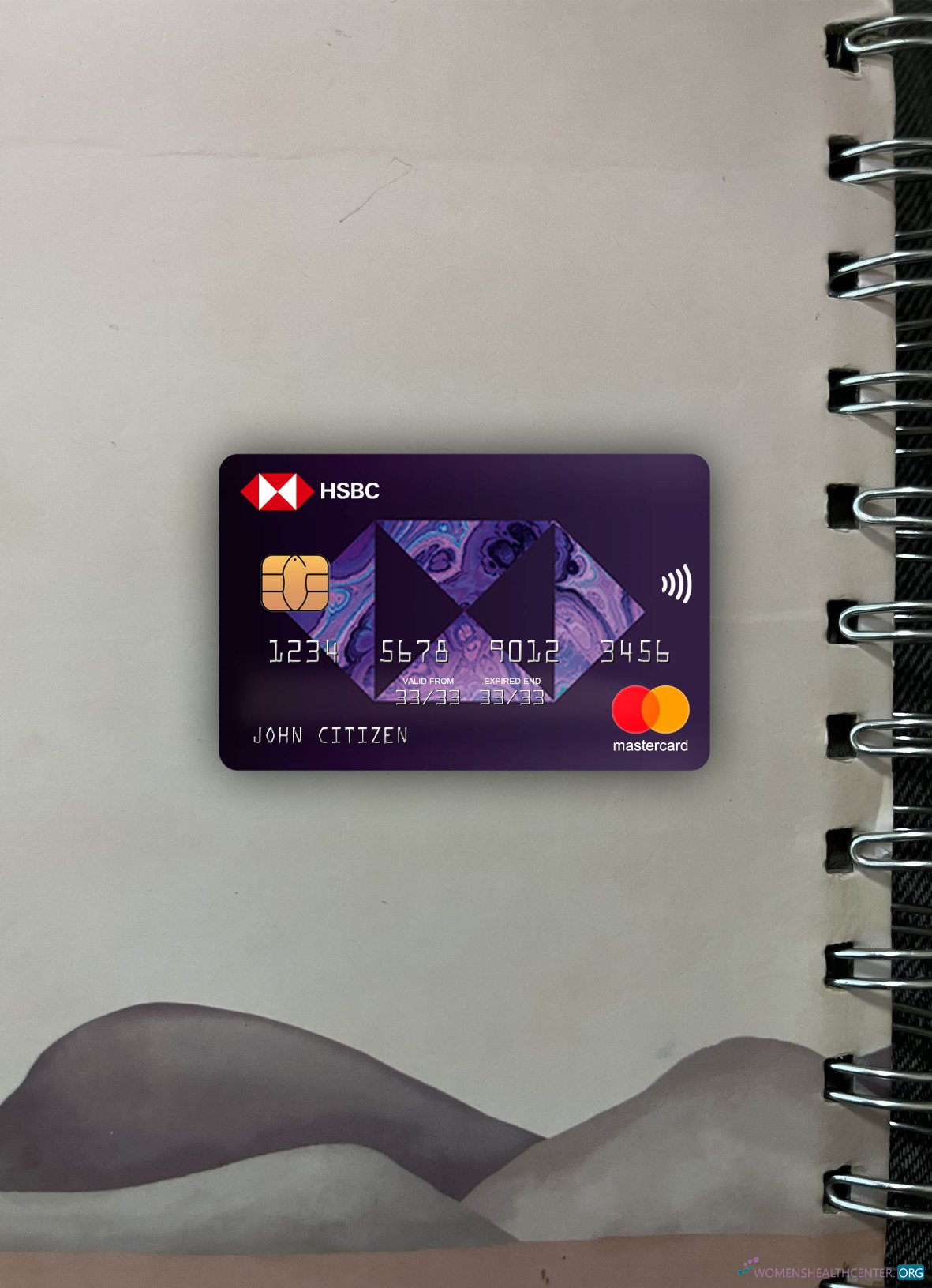 Download Greece HSBC mastercard photolook front Photoshop template